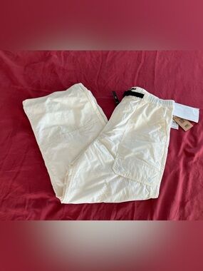 Vans Men's Water Repellent Cargo Pants with Elastic Belt; Measurements in Photos